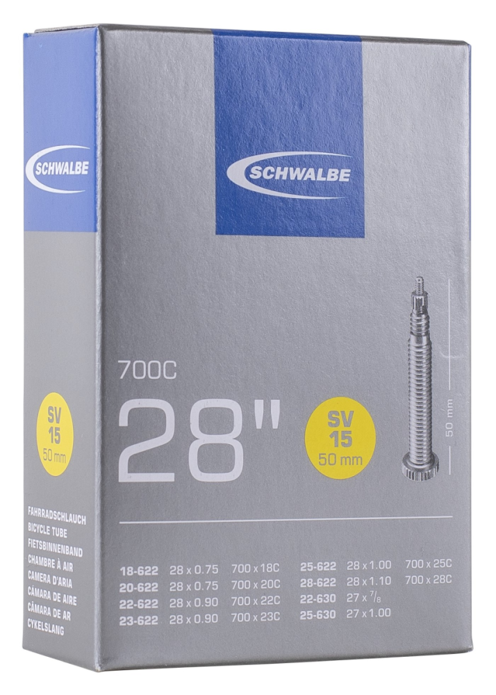 Schwalbe Schlauch SV15 28" 18/28-622/630 Prestaventil 50 mm